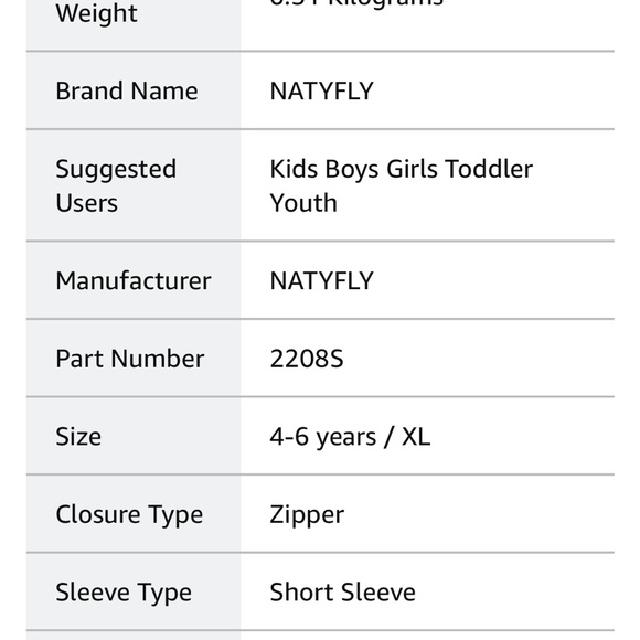 Little kid wetsuit short sleeves NWOT - Picture 7 of 7